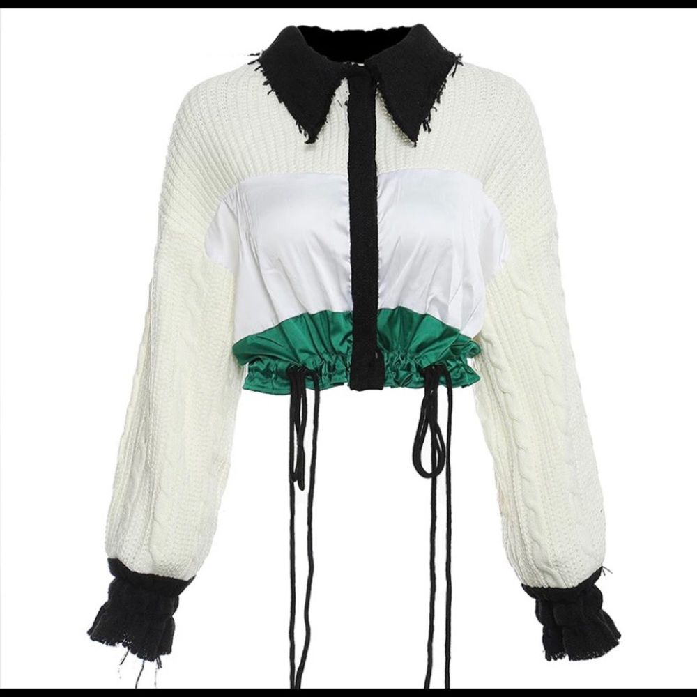 Women’s cropped jacket and skirt set